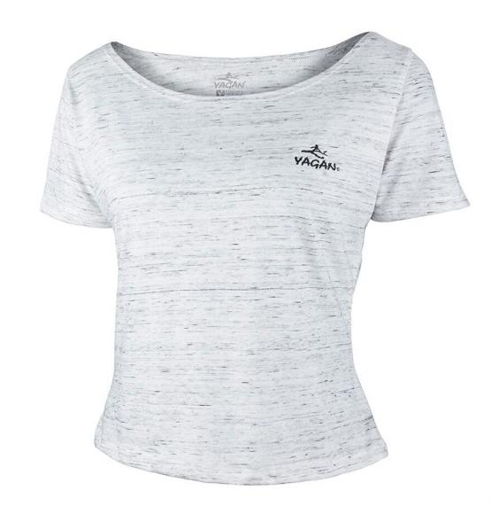 Polera cuello bote melange yagan