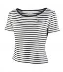 Polera cuello bote listada yagan